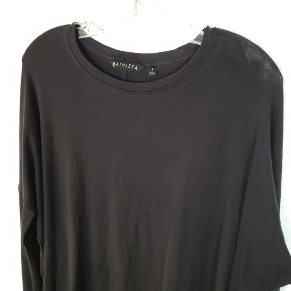 Athleta Black Cloudlight Restore Long Sleeve Pull… - image 5